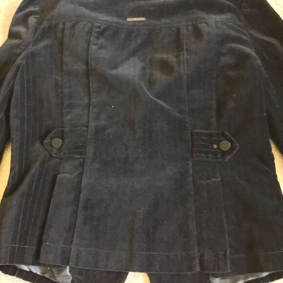 Black RARE Vintage Y2K DKNY JEANS velvet jacket - Picture 6 of 8